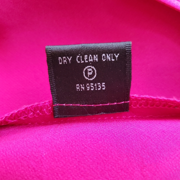 Lafayette 148 Silk‎ Blouse Womens Size 8 Raspberry Holidays Work Christmas M - Picture 9 of 13